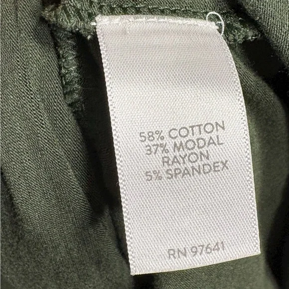 J.Jill-Gorgeous olive blouse. Super soft, roll tab sleeve. Size medium. Like new - Picture 9 of 11